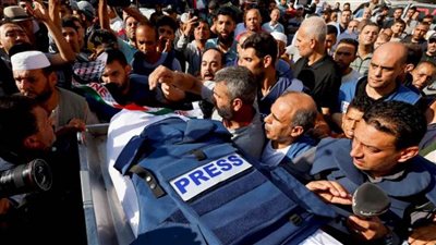 نقابة الصحفيين الفلسطينية: الاحتلال قتل 44 صحفيا داخل خيام النزوح في غزة