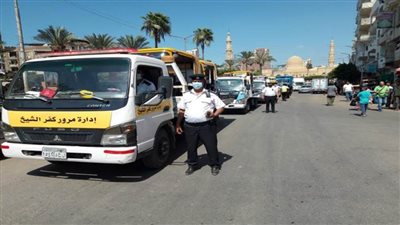 ضبط 1691 مخالفة مرورية متنوعة بكفر الشيخ