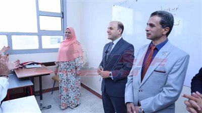  محافظ كفر الشيخ ووكيل التعليم يفتتحان أعمال تطوير مدرسة الشباسية