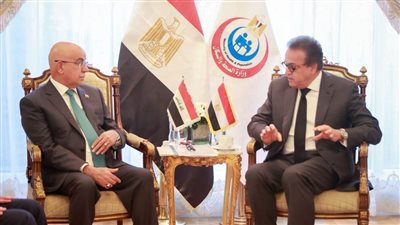   وزيرا صحة مصر والعراق يبحثان سبل تعزيز العمل بمجالات التعاون المشتركة
