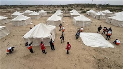 اللجنة المصرية بغزة: استجابة فورية لدعم مخيمات النزوح مع دخول الشتاء