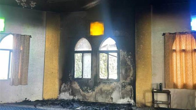 إحراق مسجد بالضفة