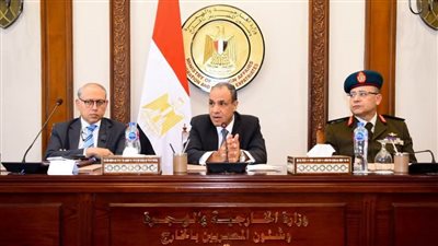 وزير الخارجية يستقبل الدارسين الأجانب في وفد كلية الدفاع الوطني بالأكاديمية العسكرية