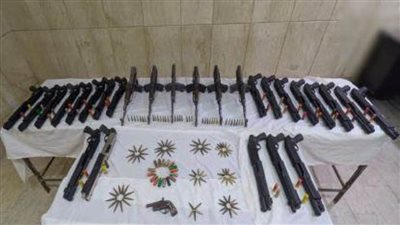 ضبط بؤر إجرامية من جالبي ومتجري المخدرات والأسلحة النارية بنطاق عدد من المحافظات