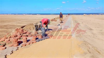 تطوير وتجميل وتنسيق حضاري بمصيف بلطيم في كفر الشيخ 