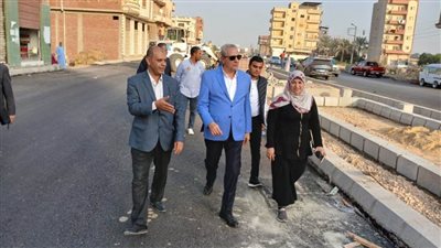 بالصور.. محافظ الغربية يراجع مشروعات الرصف وتطوير حديقة قطور الجديدة