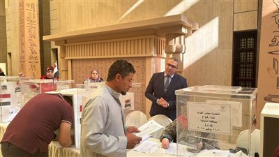 المستشار الثقافي بالسفارة المصرية بالرياض يتابع التصويت في انتخابات مجلس النواب 2025