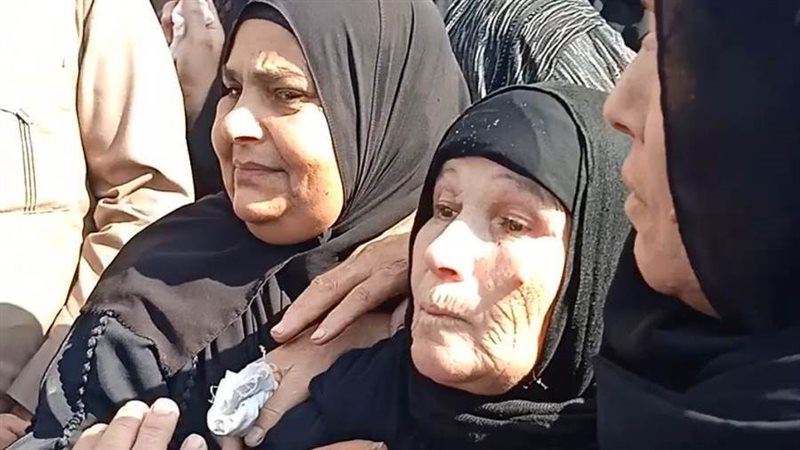 انهيار والدة المجني