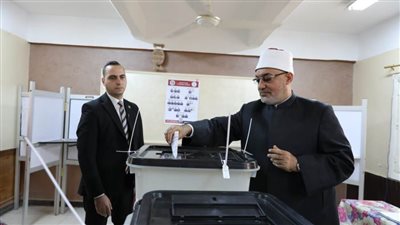 مفتي الجمهورية يُدلي بصوته في انتخابات مجلس النواب لعام 2025