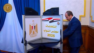 عاجل| بالفيديو... الرئيس السيسي يدلي بصوته في انتخابات مجلس النواب لعام 2025