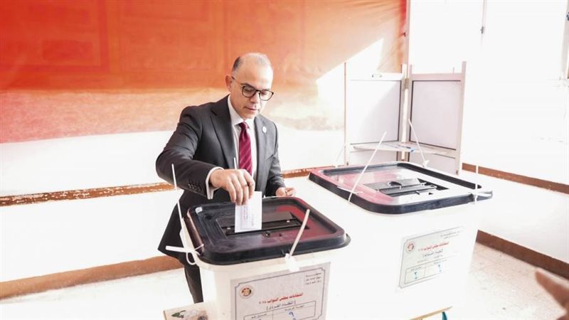 محمد فريد أثناء الادلاء