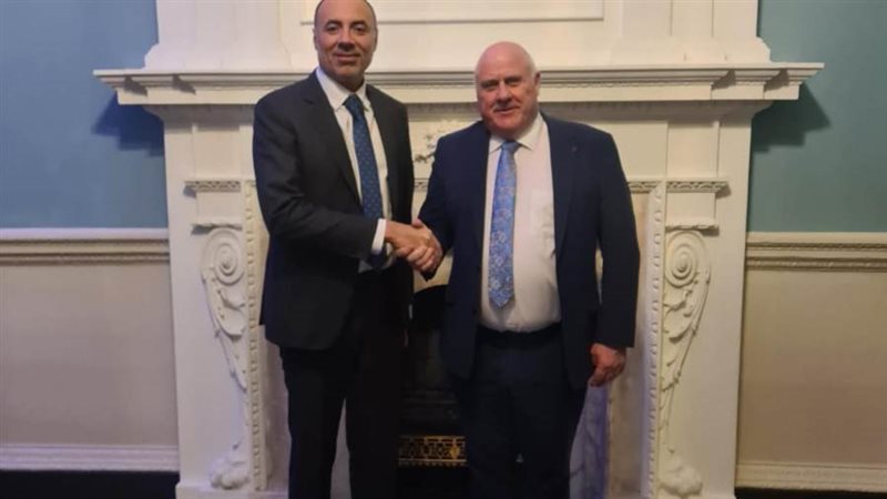 السفير المصري والوزير