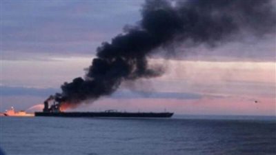 هيئة الملاحة التركية: اندلاع حريق في ناقلتي نفط في البحر الأسود