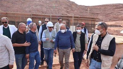 وزير الكهرباء يتفقد العمل بالمركز الحقلي لهيئة المواد النووية في أبوزنيمة بجنوب سيناء