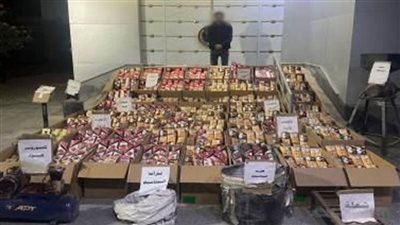 ضبط شخص بالفيوم بحوزته 800 ألف قطعة ألعاب نارية   