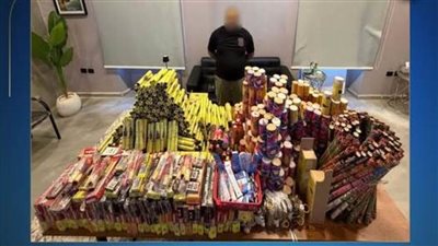 ضبط نصف مليون قطعة ألعاب نارية بالإسكندرية