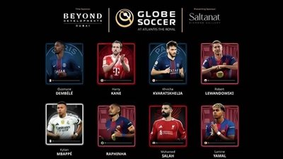 محمد صلاح يزين قائمة الأفضل مهاجم في العالم 2025 من جلوب سوكر