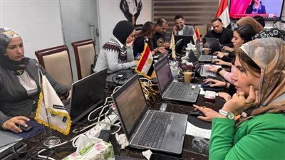 غرفة عمليات تنسيقية الشباب تتابع تصويت المصريين في الدوائر الملغاة من المرحلة الأولى