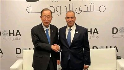 وزير الخارجية يلتقي سكرتير عام الأمم المتحدة السابق