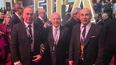 أبو ريدة وحسام وإبراهيم حسن في حفل سحب قرعة كأس العالم بأمريكا