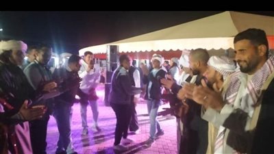 الدحية والسامر.. في أولي ليالي مهرجان الوادي الجديد  للرياضات التراثية والصحراوية والفنون