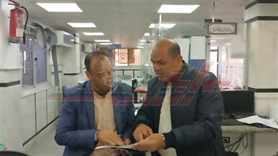 جمال ساطور يتفقد المركزالتكنولوجي ومنظومة التصالح ووحدة المتغيرات