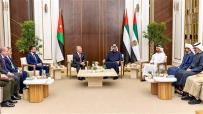 عاهل الأردن ورئيس الإمارات يؤكدان تطابق وجهات النظر حيال احترام خيارات الشعب السوري
