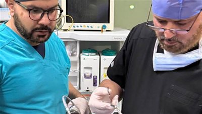 الأطفال التخصصي ينجح في إنقاذ حياة طفل ابتلع لمبة ريموت كنترول