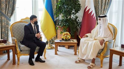 أمير قطر والرئيس الأوكراني يستعرضان القضايا الإقليمية والدولية