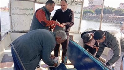 إيقاف 3 معديات نيلية وتحرير 5 محاضر خلال حملة تفتيشية بالمحمودية 