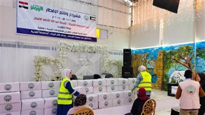 بالصور.. توزيع 1150 كرتونة سلع رمضان على أولى بالرعاية في الغربية