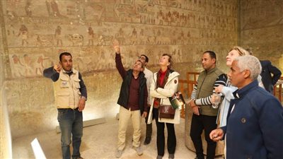 بعثة الاتحاد الأوروبي تزور متحف ملوي ومنطقة بني حسن الأثرية بالمنيا