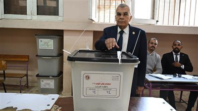 رئيس مجلس الشيوخ يدلي بصوته في جولة الإعادة بانتخابات النواب