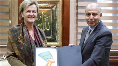 محافظ المنيا يستقبل سفيرة الاتحاد الأوروبي