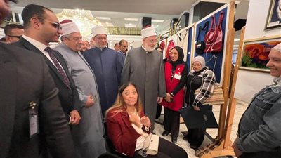 على هامش احتفالية الأزهر.. افتتاح معرض الأعمال الفنيَّة للأشخاص ذوي الإعاقة 