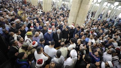 جنازة مهيبة لرئيس جامعة الأزهر السابق الدكتور محمد المحرصاوي من الجامع الأزهر 