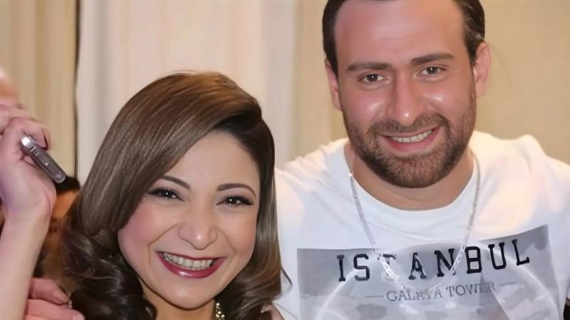 نضال الشافعي وزوجته