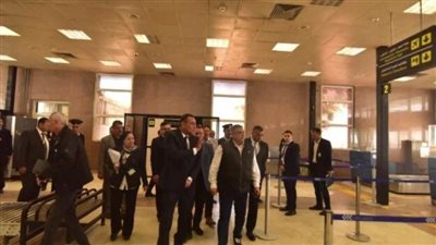 جولة تفقدية للجنة العليا للتفتيش الأمني والبيئي بمطار بورسعيد