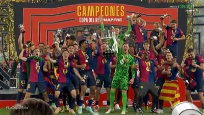 برشلونة يتوج بكأس ملك إسبانيا للمرة الـ32 بعد انتصار تاريخي على ريال مدريد