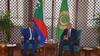 أبوالغيط يستقبل رئيس جزر القمر بمقر جامعة الدول العربية