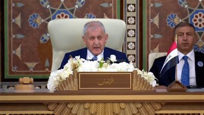 رئيس العراق: ندين العدوان الإسرائيلي.. ومواجهة التحديات التي تهدد منطقتنا تعد مسؤولية تاريخية