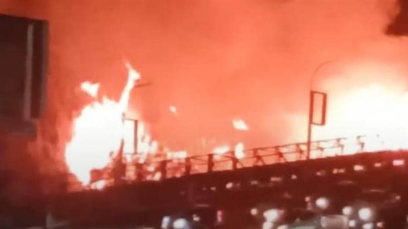 حريق كورنيش المعادي