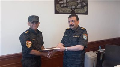 تكريم النفيب مروان شكرى أحد ابطال العمليات الخاصة بوزارة الداخلية بالفيوم 