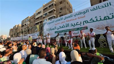 التحالف الوطني ينظم حفلاً بشوارع كفر الشيخ 