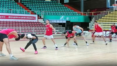 منتخب السلة الأولمبى يستعد لمواجهة كولومبيا بالبطولة الدولية بالصين