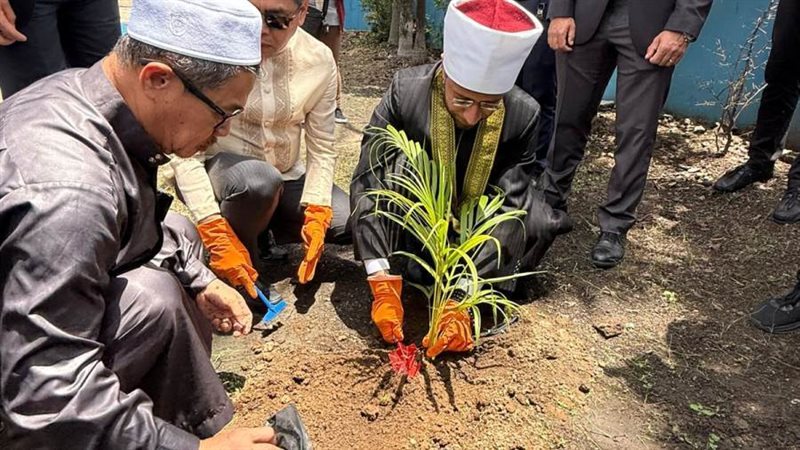 وزير الأوقاف يغرس