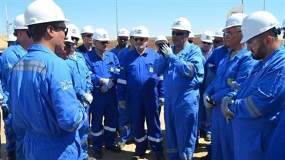 الرئيس التنفيذي للهيئة العامة للبترول يتفقد حقول العلمين بشركة الحمرا