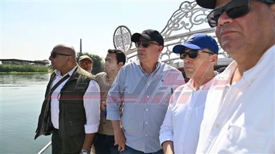 وزير الري ومحافظ كفر الشيخ يطمئنان على حالة مجرى نهر النيل بدسوق