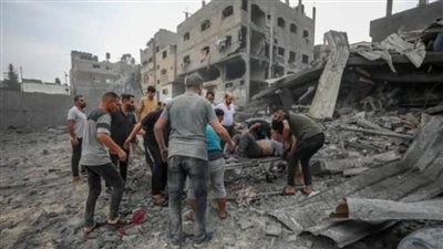 ثلاثة شهداء ومصابون في قصف للاحتلال الإسرائيلي على مخيم النصيرات بوسط قطاع غزة