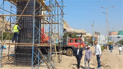 سكرتير بني سويف يتفقد أعمال مشروع كوبري الشاملة على ترعة الإبراهيمية